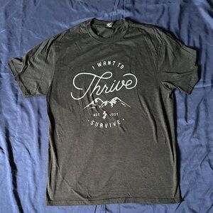 Switchfoot I want to Thrive not just Survive Graphic T-Shirt - Charcoal Grey